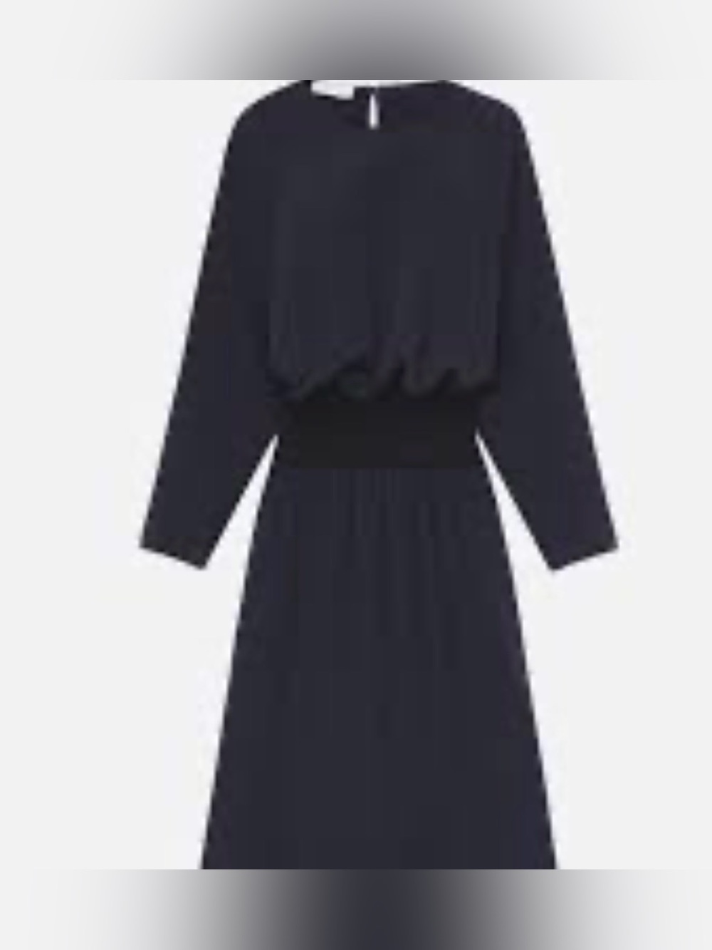 Lafayette 148 NY silk drop waist Minimalist Dress Lightweight Pockets 2X new